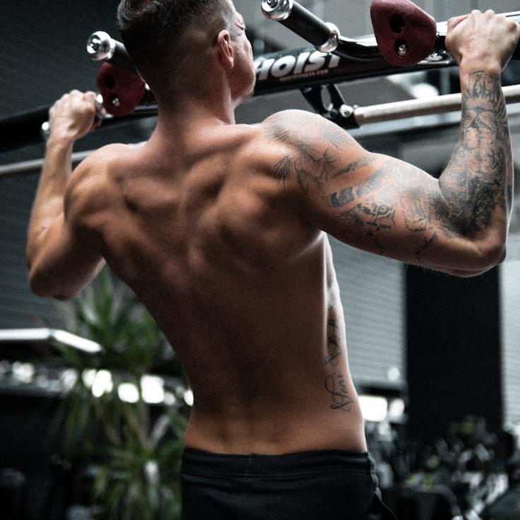 Professional gym interior with weight equipment